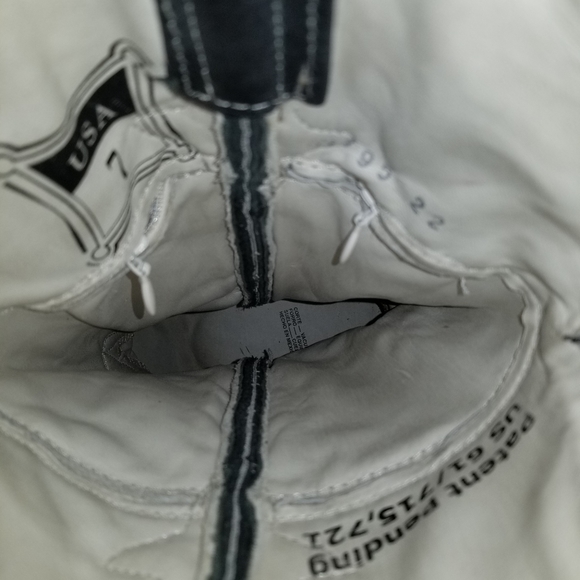 NWT grey cowgirl boots real leather - Picture 2 of 7